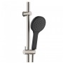 Kaya Rail Shower Brushed Nickel With Matte Black Head